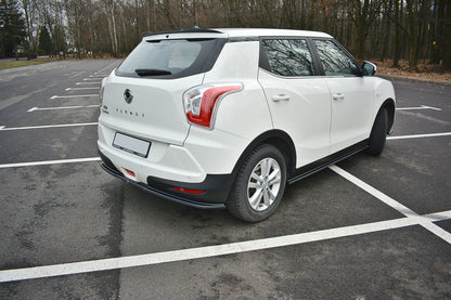 Mittlerer Diffusor Heck Ansatz für SSANGYONG TIVOLI Carbon Look