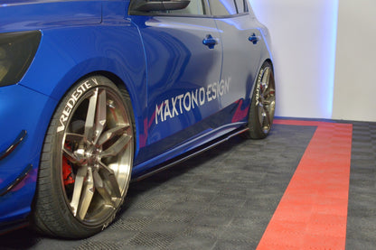 Seitenschweller Ansatz für V.3 für Ford Focus ST / ST-Line Mk4 schwarz matt