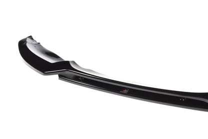 Front Ansatz V.1 für BMW 1er E82 FACELIFT M Paket  schwarz Hochglanz