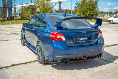 Heck Ansatz Flaps Diffusor V.2 für SUBARU WRX STI schwarz matt