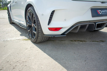 Heck Ansatz Flaps Diffusor für Renault Megane IV RS Carbon Look