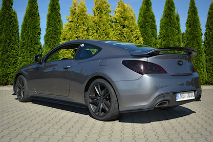 Seitenschweller Ansatz für HYUNDAI GENESIS COUPÉ MK.1 schwarz matt