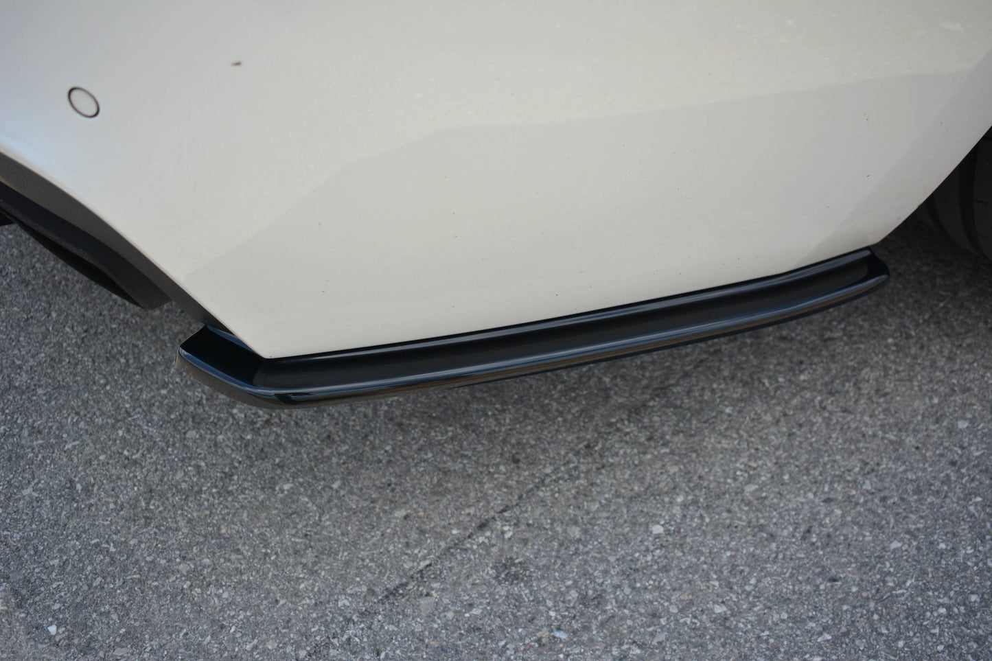 Heck Ansatz Flaps Diffusor für BMW 6er Gran Coupé M Paket Carbon Look