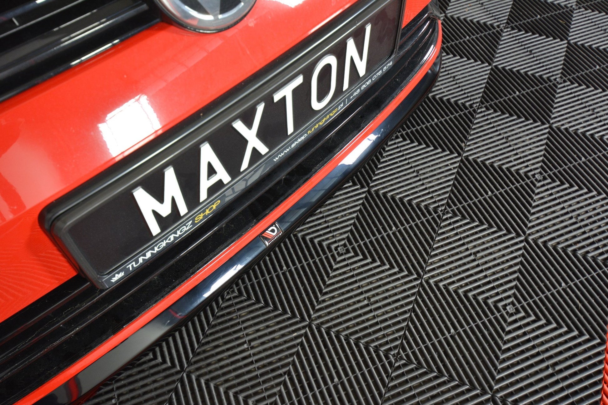Front Ansatz V.6 für VW Golf 7 R / R-Line Facelift Carbon Look