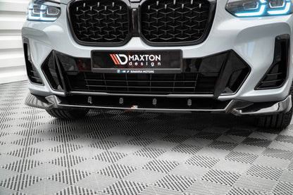 Front Ansatz V.2 für BMW X4 M-Paket G02 Facelift schwarz matt