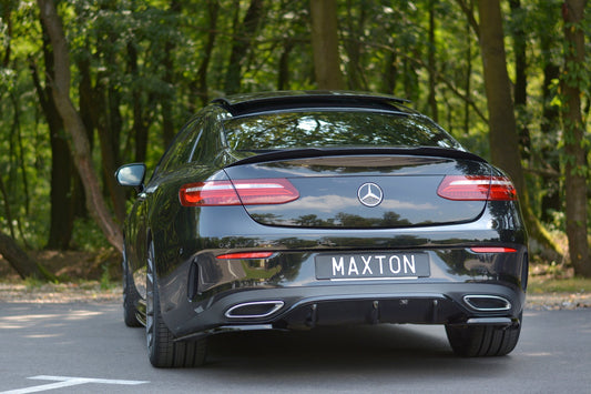 Diffusor Heck Ansatz für Mercedes-Benz E-Klasse W213 Coupe (C238) AMG-Line Carbon Look