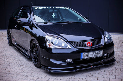Front Ansatz V.1 für HONDA CIVIC EP3 (MK7) TYPE-R/S FACELIFT  schwarz Hochglanz