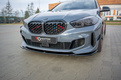 Front Ansatz V.3 für BMW 1er F40 M-Paket/ M135i  schwarz Hochglanz