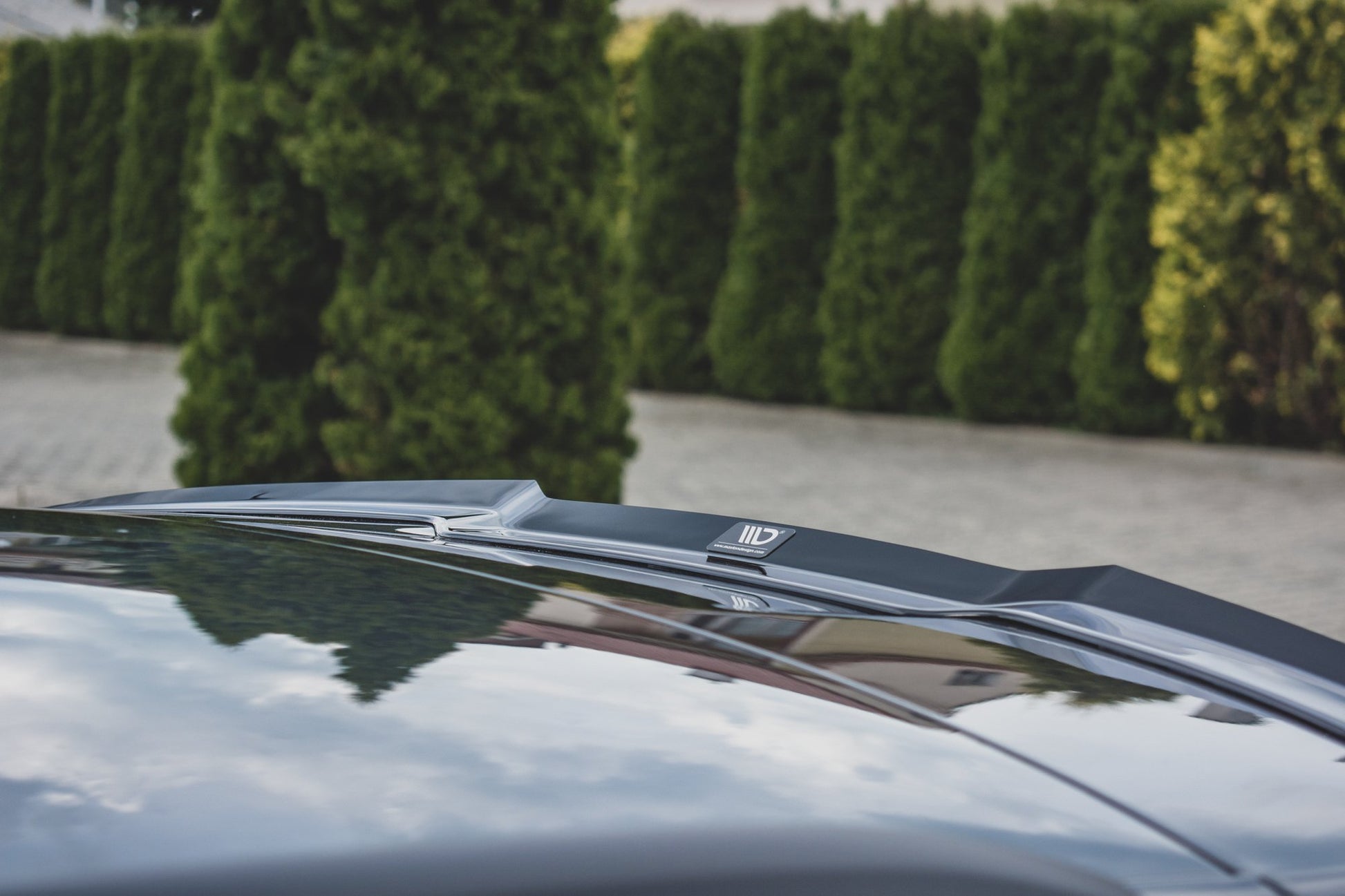 Spoiler CAP für Audi S6 / A6 S-Line C7 Avant schwarz matt