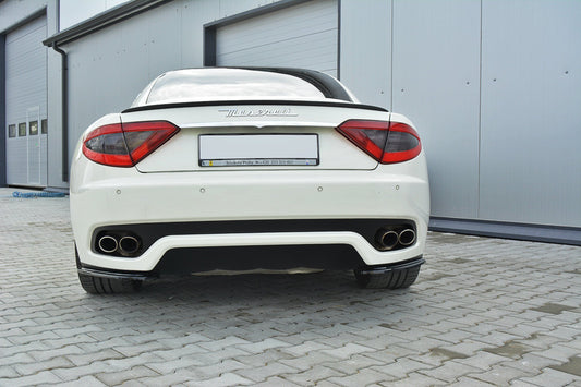 Heck Ansatz Flaps Diffusor für MASERATI GRANTURISMO 2007-2011 schwarz matt