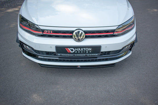 Front Ansatz V.4 für VW Polo GTI Mk6 schwarz matt