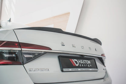 Spoiler CAP V.2 für Skoda Superb Mk3 / Mk3 FL Hatchback Carbon Look