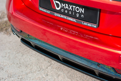 Mittlerer Diffusor Heck Ansatz für(ohne vertikale balken)  Peugeot 508 SW Mk2 Carbon Look