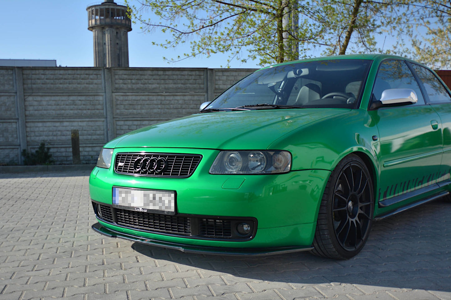 Front Ansatz für AUDI S3 8L schwarz matt