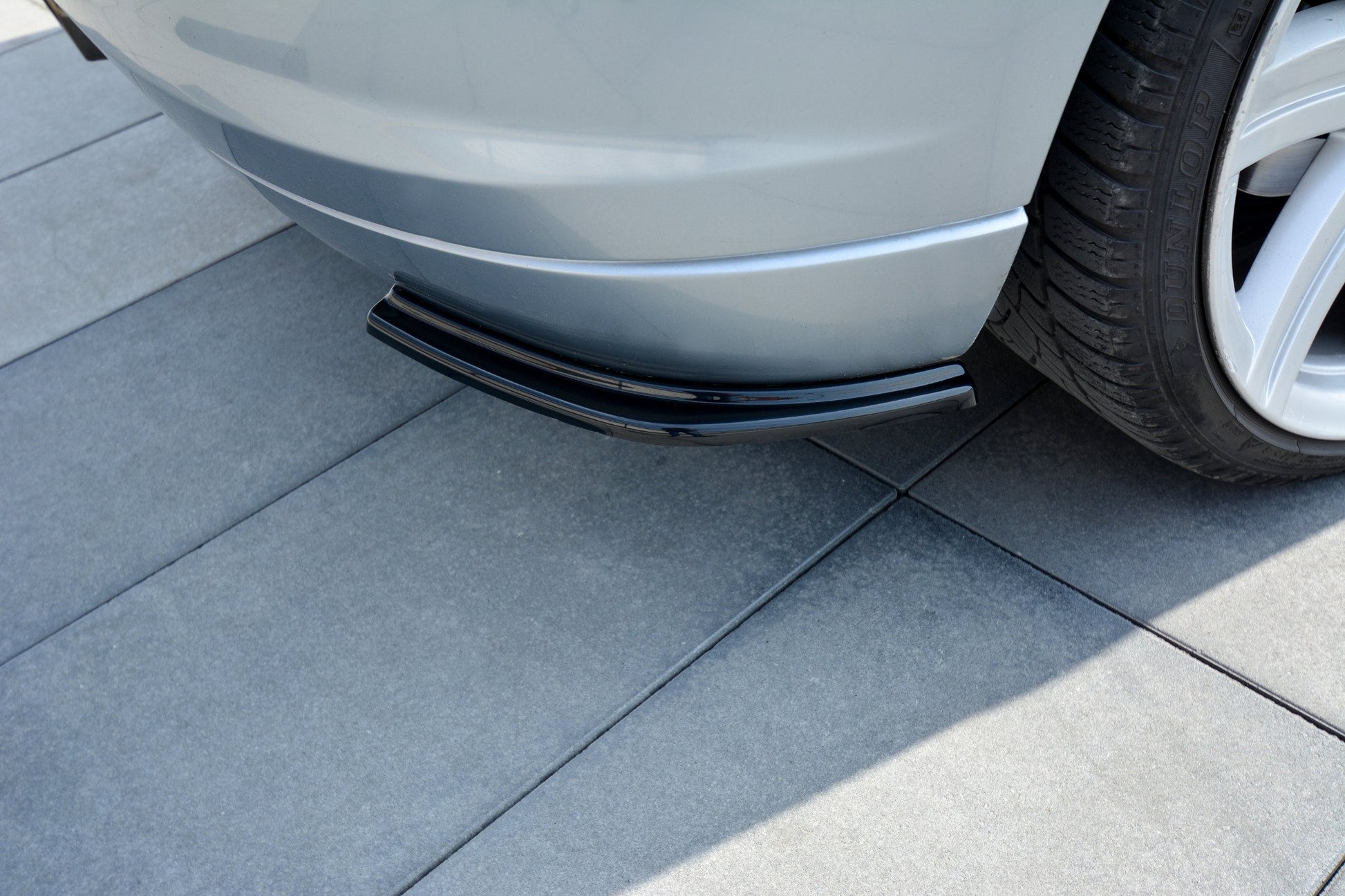 Heck Ansatz Flaps Diffusor für CHRYSLER CROSSFIRE schwarz matt
