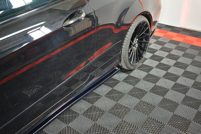 Seitenschweller Ansatz für Mercedes-Benz E-Klasse W207 Coupe AMG-Line Carbon Look