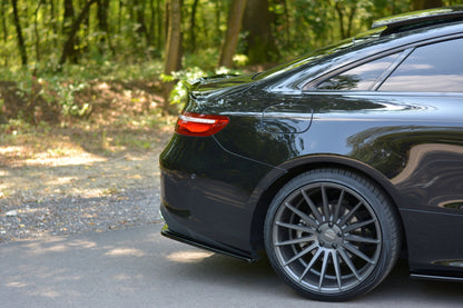 Heck Ansatz Flaps Diffusor für Mercedes-Benz E-Klasse W213 Coupe(C238) AMG-Line schwarz matt
