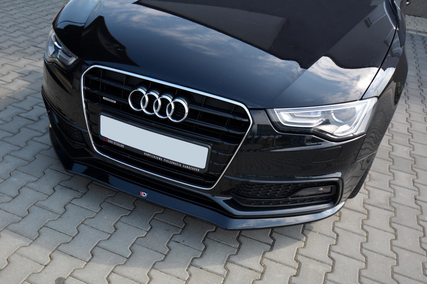 Front Ansatz V.1 für Audi S5 / A5 S-Line 8T FL schwarz Hochglanz