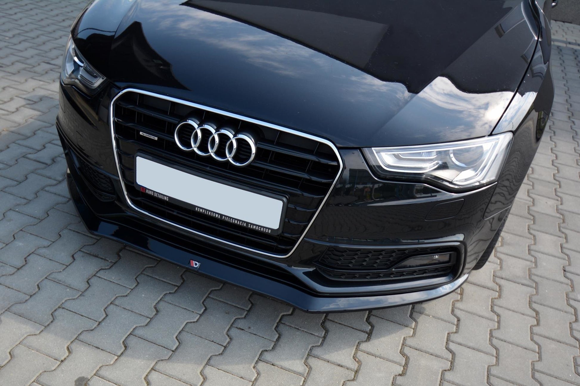 Front Ansatz V.1 für Audi S5 / A5 S-Line 8T FL schwarz matt