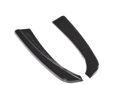 Heck Ansatz Flaps Diffusor für MERCEDES- BENZ C-KLASSE W205 COUPE AMG-LINE Carbon Look