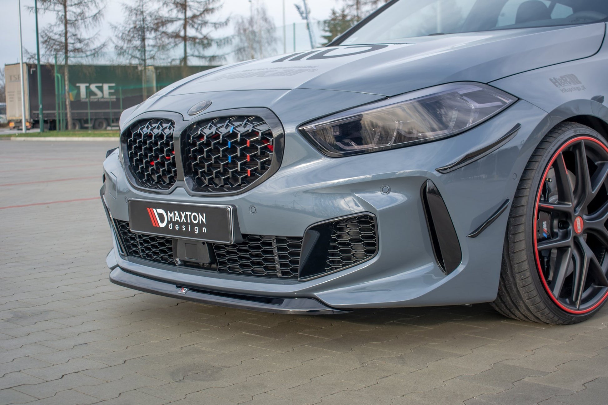 Front Ansatz V.2 für BMW 1er F40 M-Paket/ M135i  schwarz matt