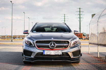 Front Ansatz für Mercedes GLA 45 AMG SUV (X156) vor Facelift Carbon Look