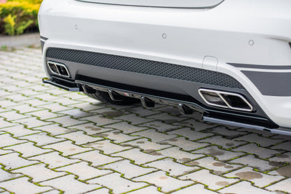 Diffusor Heck Ansatz für Mercedes A45 AMG W176 Carbon Look