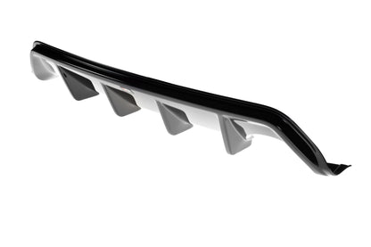 Diffusor Heck Ansatz für Ford Fiesta ST Mk6 schwarz Hochglanz