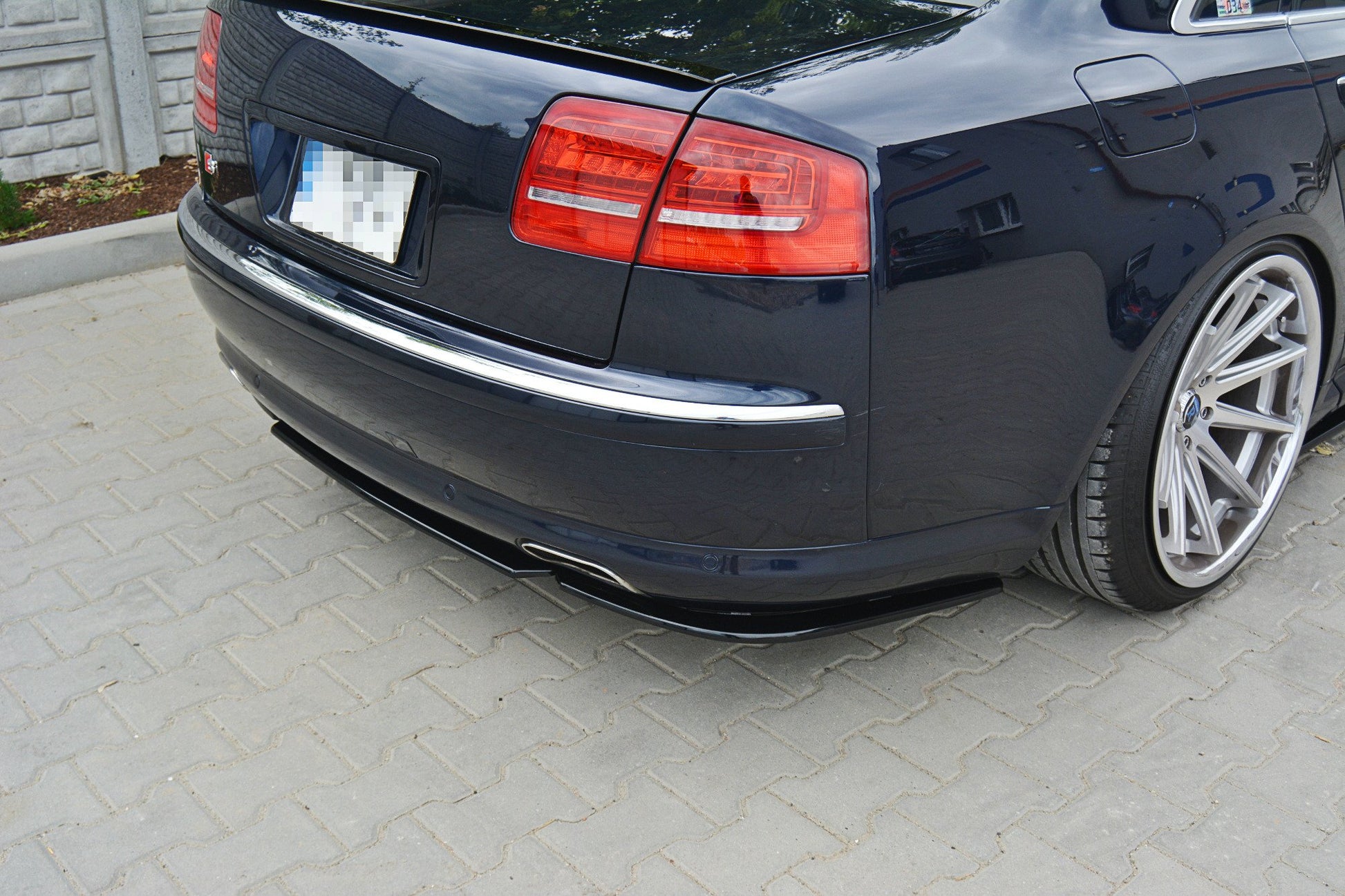 Mittlerer Diffusor Heck Ansatz für AUDI S8 D3 DTM LOOK Carbon Look
