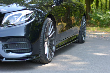 Seitenschweller Ansatz für Mercedes-Benz E-Klasse W213 Coupe (C238) AMG-Line schwarz Hochglanz