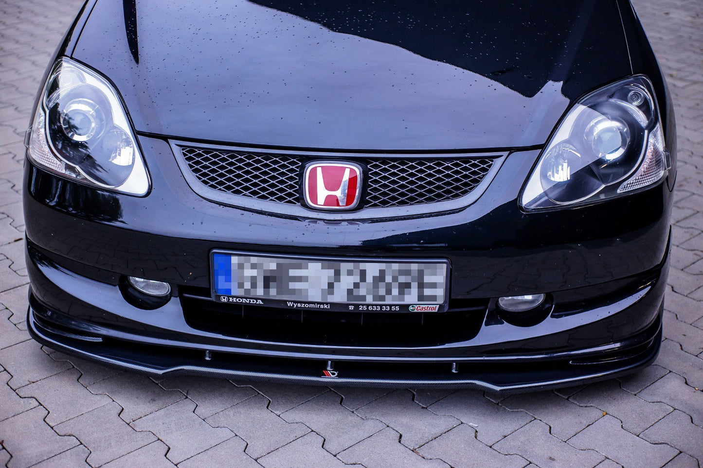 Front Ansatz V.1 für HONDA CIVIC EP3 (MK7) TYPE-R/S FACELIFT  schwarz Hochglanz