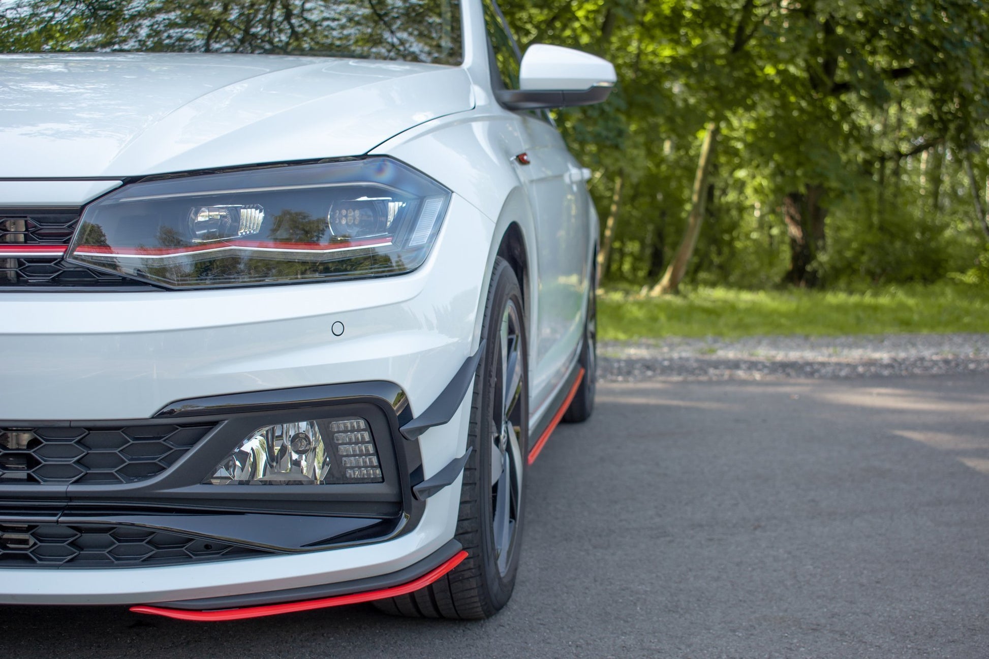 Front Ansatz V.5 für VW POLO MK6 GTI  Carbon Look