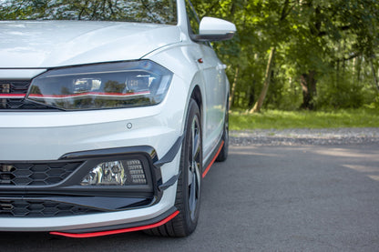 Front Ansatz V.5 für VW POLO MK6 GTI  schwarz matt