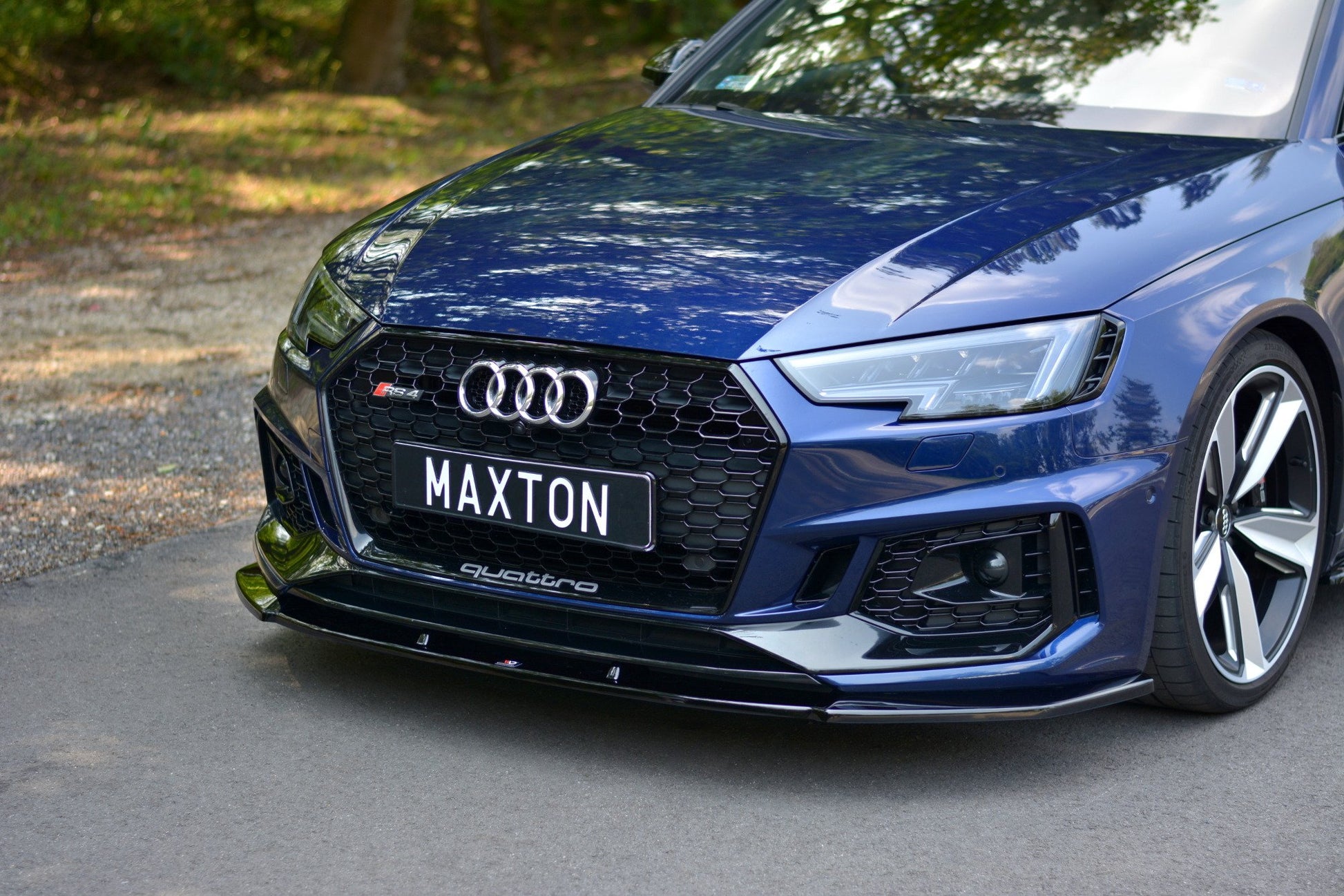 Front Ansatz V.1 für Audi RS4 B9 schwarz matt
