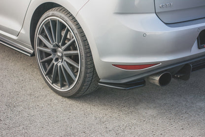 Heck Ansatz Flaps Diffusor V.2 für VW Golf 7 GTI  schwarz Hochglanz