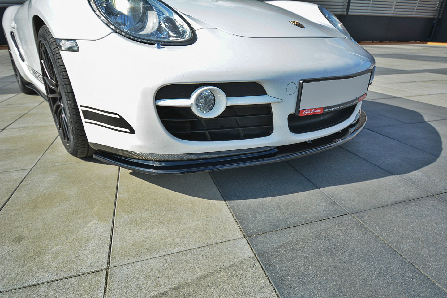 Front Ansatz V.2 für PORSCHE CAYMAN S 987C  schwarz Hochglanz