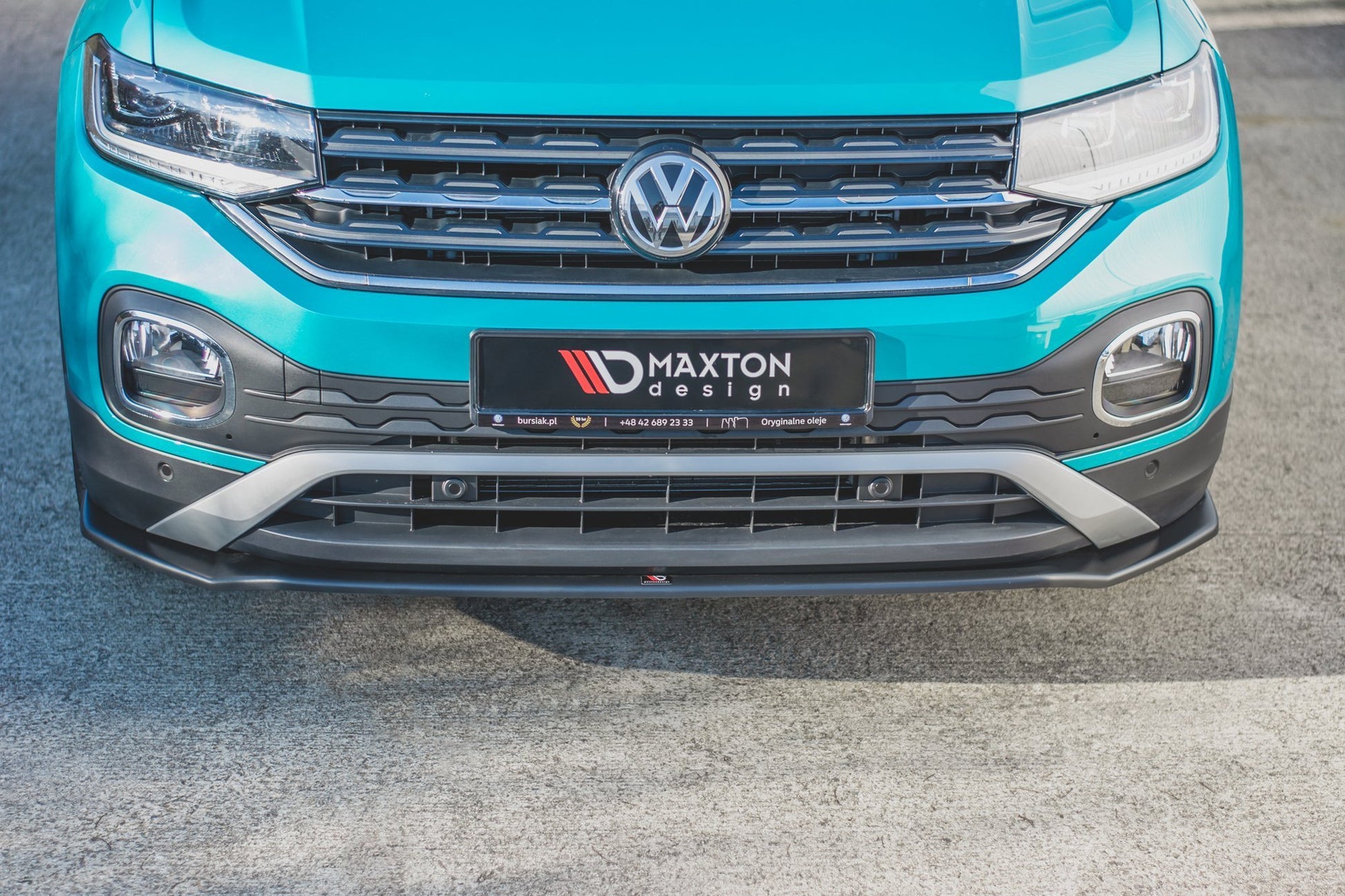 Front Ansatz für Volkswagen T-Cross schwarz matt