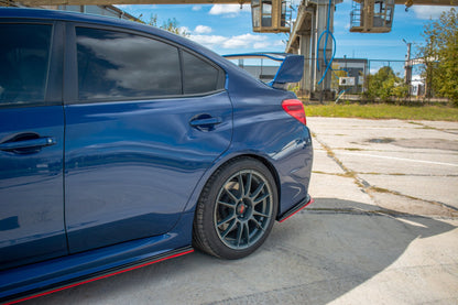 Heck Ansatz Flaps Diffusor V.2 für SUBARU WRX STI schwarz matt
