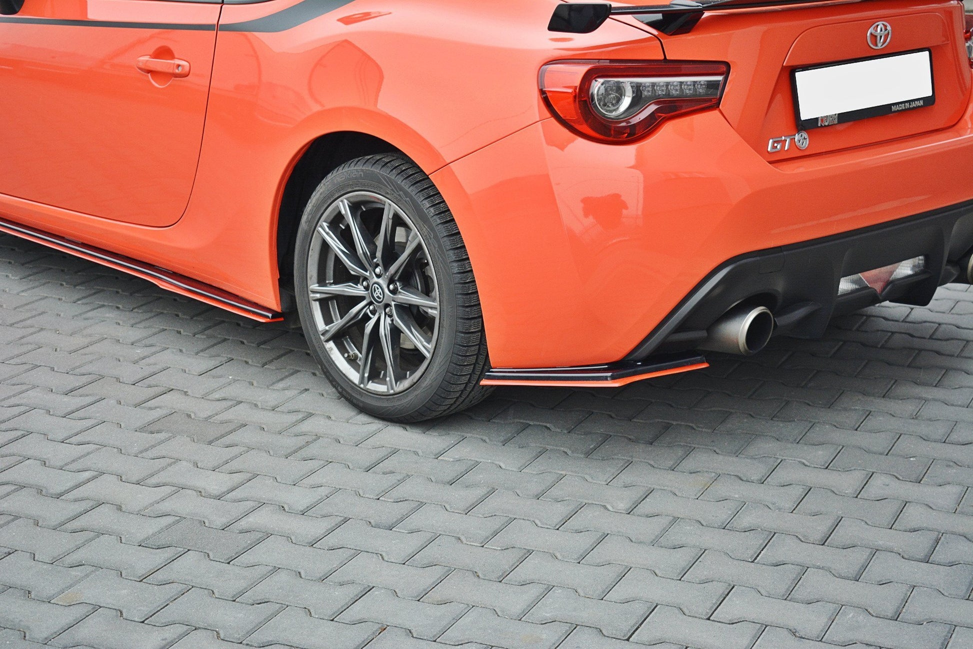Heck Ansatz Flaps Diffusor V.2 für TOYOTA GT86 FACELIFT  schwarz matt