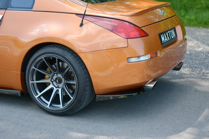 Heck Ansatz Flaps Diffusor für NISSAN 350Z Carbon Look