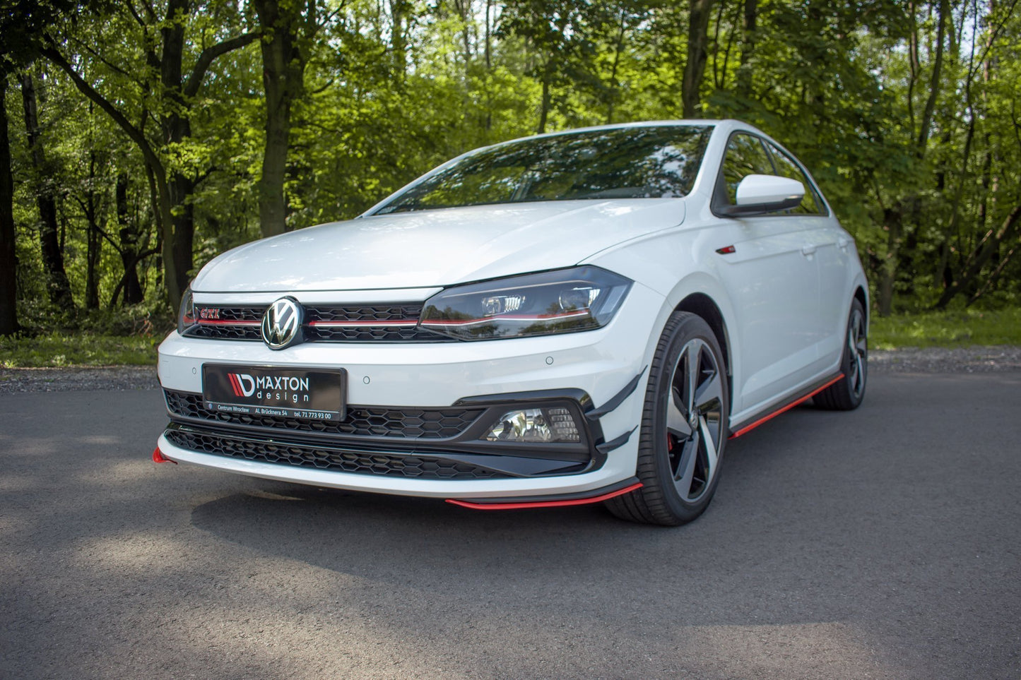 Front Ansatz V.5 für VW POLO MK6 GTI  Carbon Look