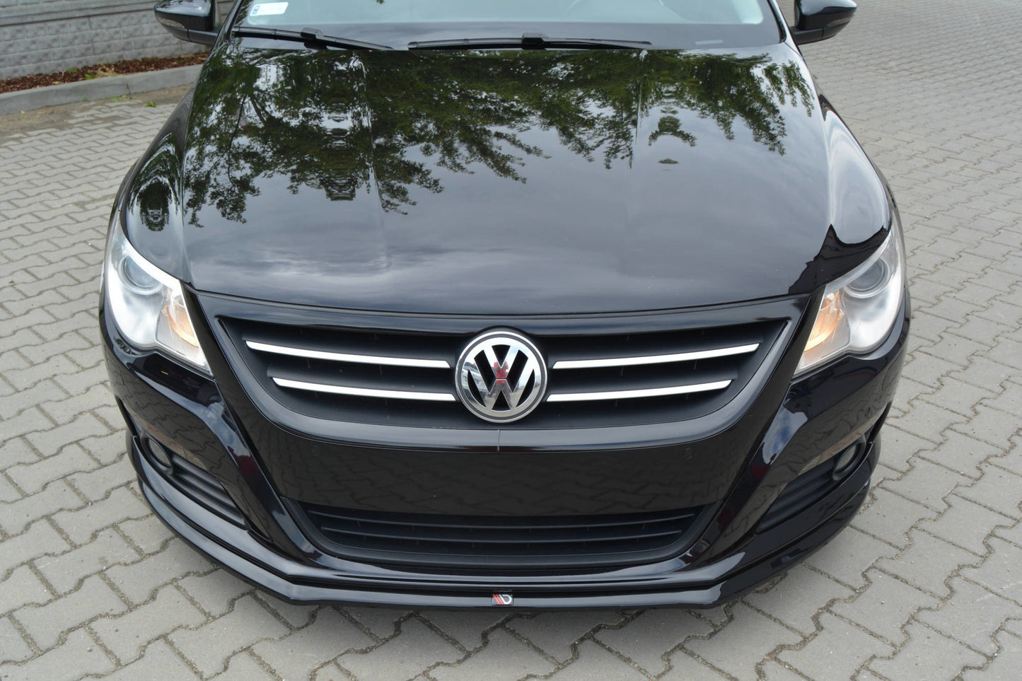 Front Ansatz V.2 für VW PASSAT CC STANDARD schwarz Hochglanz