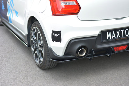 Heck Ansatz Flaps Diffusor für SUZUKI SWIFT 6 SPORT Carbon Look