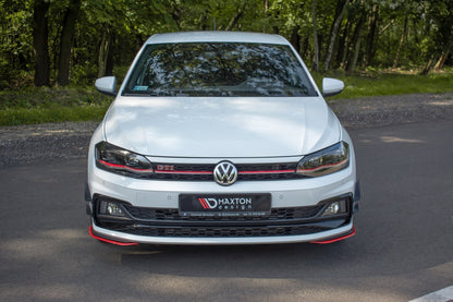 Front Ansatz V.5 für VW POLO MK6 GTI  schwarz Hochglanz