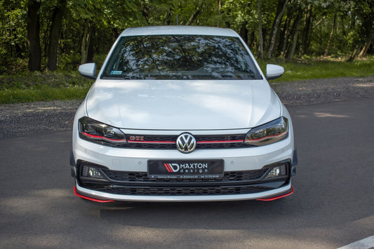 Front Ansatz V.5 für VW POLO MK6 GTI  Carbon Look