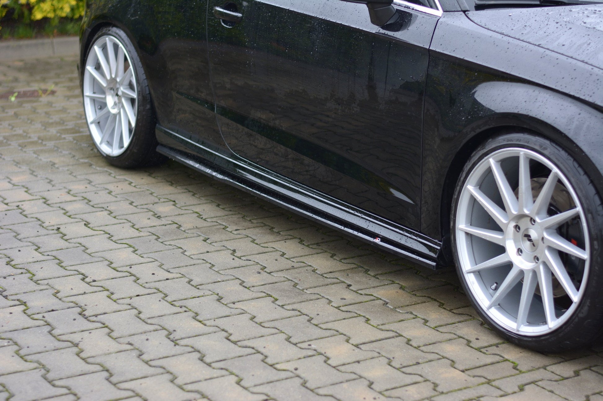 Seitenschweller Ansatz für Audi S3 / A3 S-Line 8V / 8V FL Hatchback Carbon Look