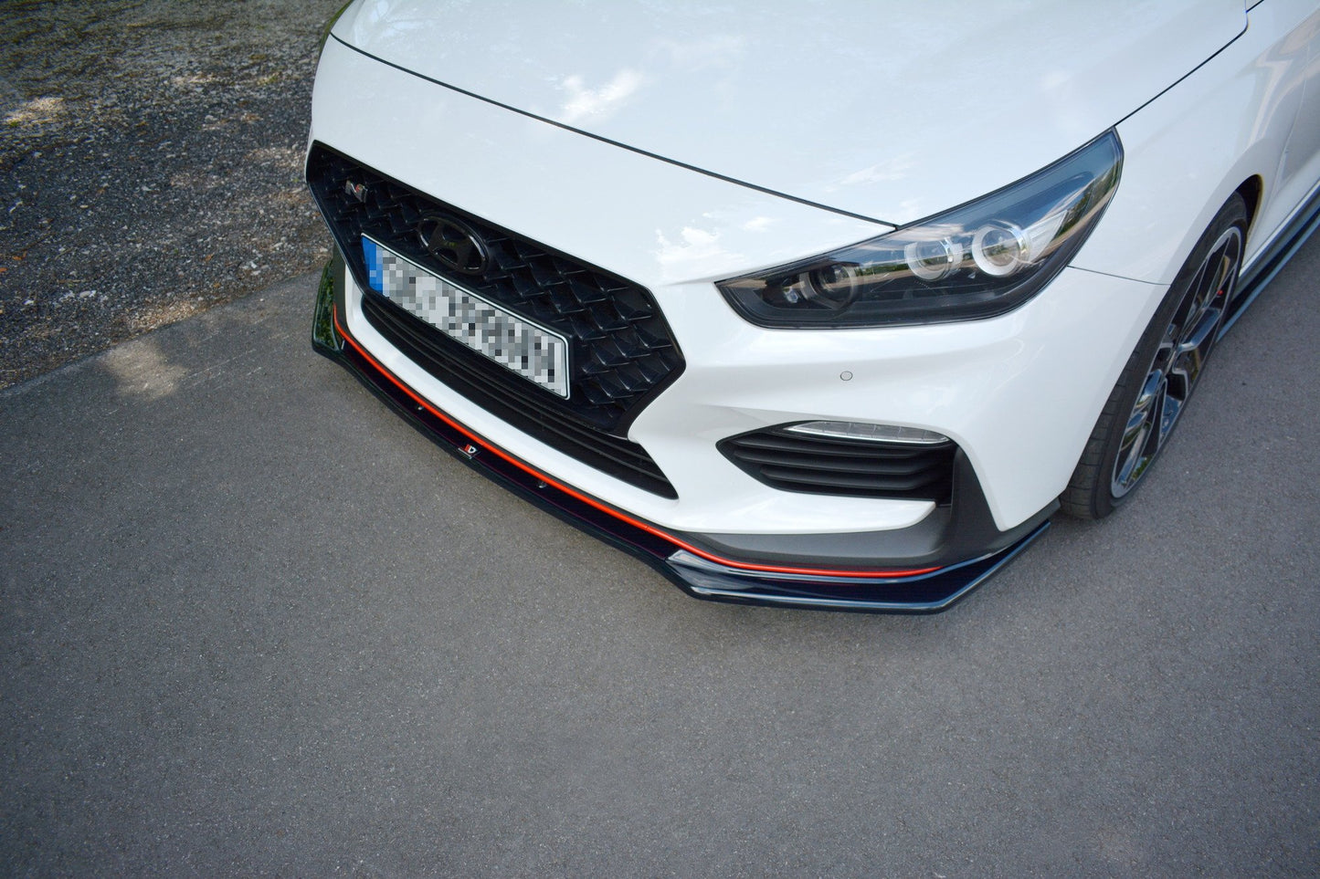 Front Ansatz V.1 für HYUNDAI I30 Mk3 N  schwarz matt