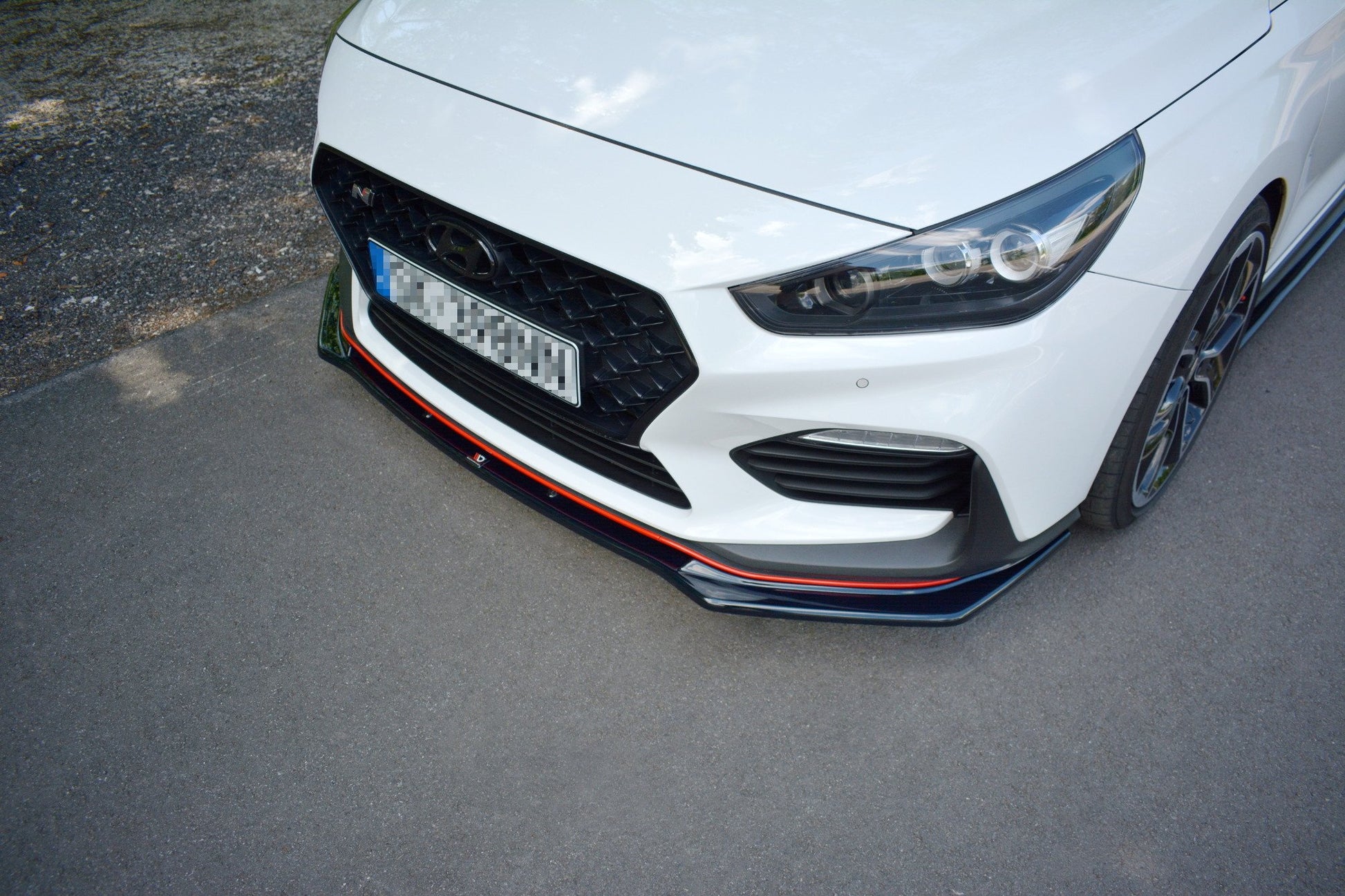 Front Ansatz V.1 für HYUNDAI I30 Mk3 N  schwarz matt