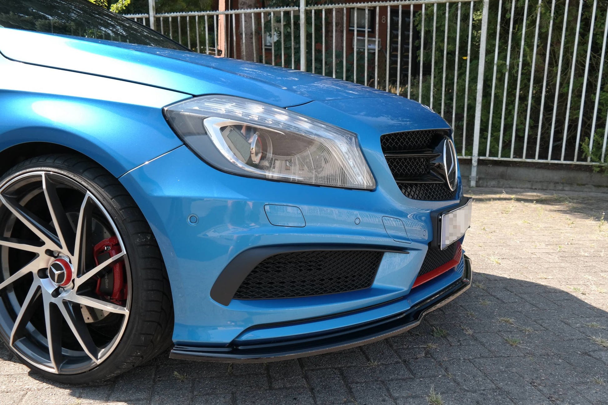 Front Ansatz für Mercedes W176 AMG-LINE vor Facelift Carbon Look