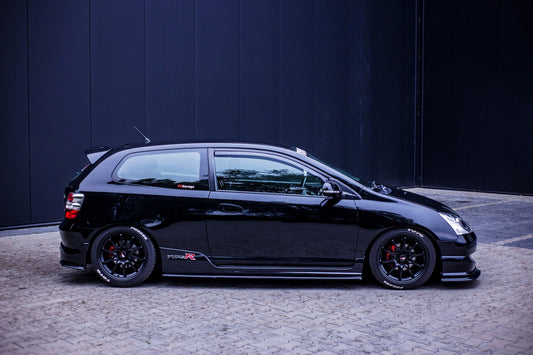 Seitenschweller Ansatz für HONDA CIVIC EP3 (MK7) TYPE-R/S FACELIFT schwarz matt